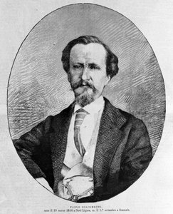 パオロ・ジャコメッティ（1816-1882）イタリアの作家の肖像。 作： Unknown artist
