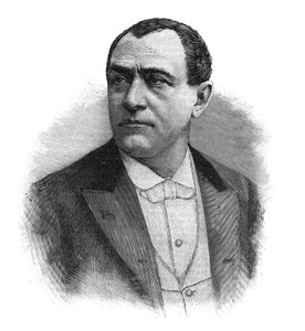 ポーラス（ジャン・ポール（Jean-Paul）・ハバンス）の肖像 フランスの歌手（1845～1908年） - 19世紀末のエングレービング 作： Unknown artist