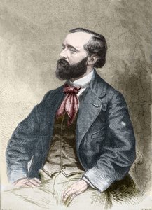 ピエール・アレクシックス・ポンソン・デュ・テレール（作家、フォリエトニスト 1829-1871）の肖像。