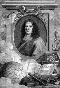 Pierre Bayle (1647 - 1706) フランスの作家・哲学者の肖像。