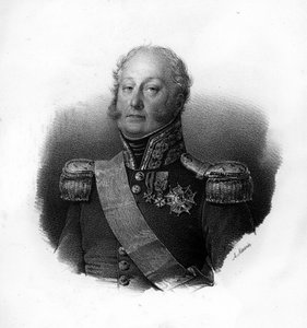 フランスの将軍、ピエール・クロード・パジョット伯爵（1772-1844）の肖像（19世紀の彫刻作品