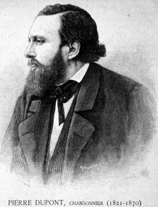シャンソニエ、ピエール・デュポン（1821年～1870年）の肖像 - 「Les Contemporains」に掲載されたもの、n.d. 19世紀後半。 作： Unknown artist