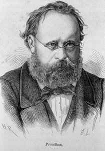 ピエール・ジョセフ・プルドン（1809～1865）フランスの社会主義者の肖像（アンリ・マルタン著『フランス史』所収