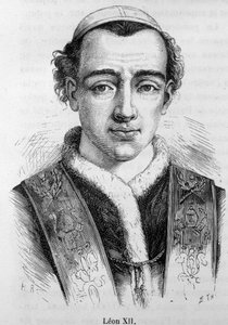 教皇レオン（レオネ）12世（Annibale della Genga Sermattei）（1823年から1829年まで教皇）の肖像。 作： Unknown artist