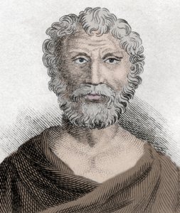 ストア派の哲学者、クイントゥス・ユニウス・ルスティクス（約100-約170）の肖像。19世紀のエングレーヴィング。