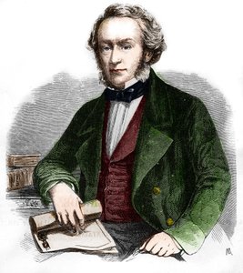 リチャード・コブデンの肖像。イギリスの経済学者・政治家（1804～1865年）。1866年に描かれたもの。 作： Unknown artist