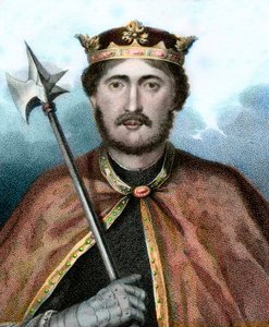 リチャード・ハート・オブ・ライオンとも呼ばれるイングランド王、リチャード1世（1157-1199）の肖像 - リチャード・ライオン・ハートの肖像 - エングレーヴィング 19世紀 作： Unknown artist