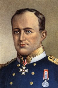 ロバート・ファルコン・スコット（海軍大尉、英国人南極探検家）の肖像 - 20世紀（クロモ 作： Unknown Artist