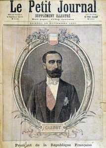 サディ・カルノーの肖像 - 表紙「The Petity Journal」1890年11月29日。