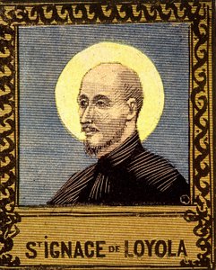 イエス会の創設者である聖イグナティウス・ロヨラ（1491 - 1556）の肖像。19世紀 作： Unknown artist