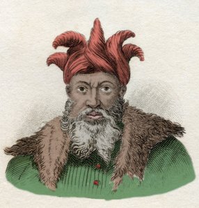 サラディン（1138-1193）（サラハ・アル・ディン・ユスフ・アル・アユビ（アル・アユビ））の肖像 エジプトのクルス人に対する軍事指揮官。19世紀のエングレーヴィング。 作： Unknown artist