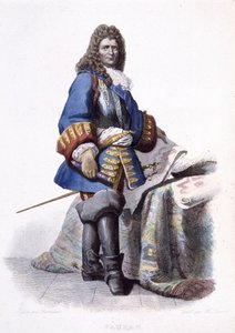 フランスの元帥であり、軍事技術者であったSébastien Le Prestre de Vauban（1633-1707）の肖像。- フランスのプルターク」で 作： Unknown artist