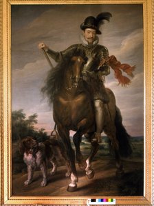 馬に乗ったジギスムント3世ヴァーサ（1566 - 1632）の肖像。 作： Unknown artist