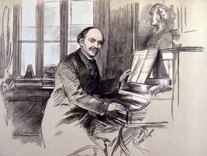 ジュリアス・ベネディクト卿（1804-1885）の肖像。ドイツ生まれの作曲家・指揮者で、イギリス在住でした。 作： Unknown artist