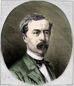 リチャード・ウォレス卿（1818-1890）の肖像。1872年のエングレーヴィング。 作： Unknown artist