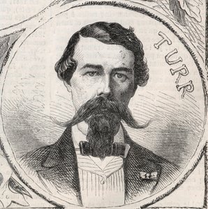 ハンガリーの将軍、ステファン・イシュトヴァン・トゥール（1824-1908）の肖像 - エングレーヴィング・イン・"The Illustrous World" 作： Unknown artist