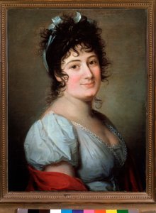 テレサ・ベルティノッティ・ラディカーティ（1776-1854）イタリア人歌手の肖像 無名の絵画。19世紀ボローニャ、civico museo bibliografico