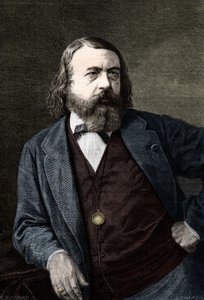 フランスの作家、Theophile Gautier（1811-1872）の肖像。