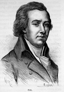 元英国大臣ウィリアム・ピット・ザ・ヤング（1759-1806）の肖像。 作： Unknown artist