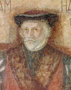 イギリス人医師ウィリアム・ハーヴェイの肖像（絵画 作： Unknown artist