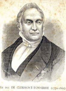 クレルモン公爵 - サンダー（1779 - 1865） - 「Les Contemporains」に掲載された肖像画、n.d. 19世紀後半。 作： Unknown artist