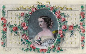 フランス人女性ウジェニー・ド・モンティージョ（1826 - 1920）の肖像。19世紀のエングレーヴィング。個人蔵。 作： Unknown artist
