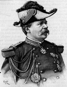 フランスの将軍フランソワ・ペリエ（1833-1888）の肖像。3月3日付「La Nature: revue des sciences and de leurs applications aux arts et a l