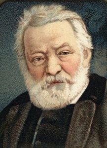 フランスの作家ヴィクトル・ユーゴー（1802 - 1885）の肖像。 作： Unknown artist
