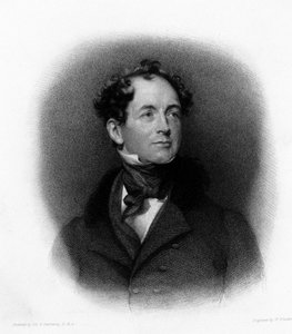 アイルランドの詩人トーマス・ムーア（またはトーマス・モア）（1779-1852）の肖像 19世紀のエングレーヴィング 作： Unknown artist