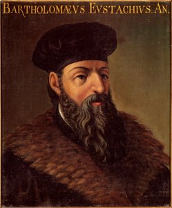 イタリアの解剖学者・医師バルトロメオ・エウスタチ（バルテレミー・エウスタチ）（1505-1574）の肖像 匿名の絵画。16世紀 イタリア・パドヴァ大学 - イタリアの解剖学者・医師バルトロメオ・エウスタチ（1505-1574）の肖像。アノニマス・ペインティング