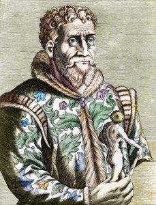 ミケランジェロ（Michelangelo or Michel Ange）として知られるイタリアの画家、ミケランジェロ・ブオナローティ（Michelangelo Buonarroti）の肖像。 作： Unknown artist