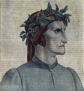ダンテ・アリギエーリ（1265-1321）の肖像（イタリアの詩人ダンテ・アリギエーリ） 『Le pelerin』の挿絵 1921年5月 個人蔵