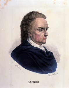 イタリアの詩人・劇作家ヴィットリオ・アルフィエリ（1749-1803）の肖像 19世紀のエングレーヴィング 作： Unknown artist