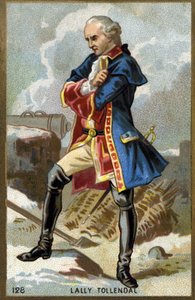 アイルランド出身のフランス人将軍、トーマス・アーサー侯爵（バロン・ド・トレンダル、ラリー伯爵）（1702年～1766年）の肖像。19世紀末のクロモリトグラフ。 作： Unknown artist