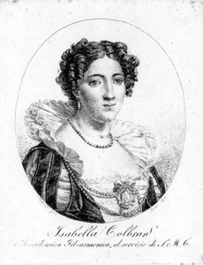 スペイン人歌手イザベル・コルブラン（1785-1845）の肖像 19世紀のエングレーヴィング 作： Unknown artist
