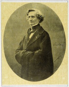 1858年、作曲家ヘクトル・ベルリオーズ（1803 - 1869）の肖像。 作： Unknown artist