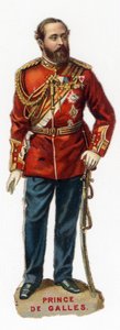 後の皇太子エドワード7世（エドワード7）、大ブラタニア・アイルランド国王（1841-1910）の肖像。個人蔵 作： Unknown artist