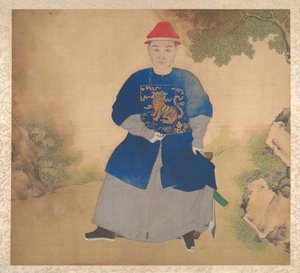 家族の肖像、19世紀半ば（19葉のアルバム、絹本、墨、彩色） 作： Unknown Artist