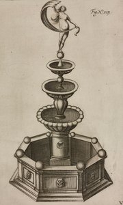 花火システムを内部に隠した花火噴水（カジミール・シエミエノヴィッチ作『Grand Art d