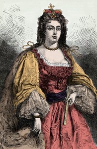 アン女王 - イングランド、アイルランド、スコットランドの女王であるアン・スチュアート（1665-1714）の肖像。 作： Unknown artist