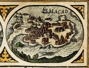 マカオの表現、「Le Theatre du monde」のディテール 作： Unknown artist