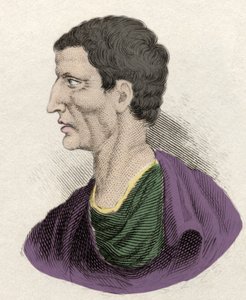 ローマの政治家Lucius Cornelius Sulla（SillaまたはSylla）（紀元前138-68年）を表現したもの。19世紀のエングレーヴィング。
