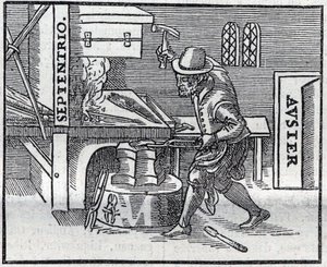ウィリアム・ギルバート（またはウィリアム・ギルベルデ）による1600年の作品「De Magnete, Magneticisque Corporibus, et de Magno Magnete Tellure」（または磁気と磁性体、地球の大磁石）のエングレーヴィングを再現したもの。 作： Unknown artist