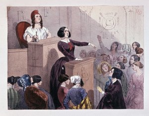共和国女性クラブ、革命1848（ポーリン・ローランド率いるクラブ 作： Unknown artist