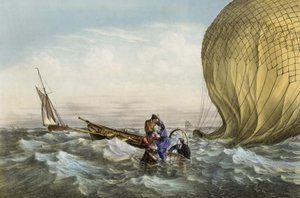 デュルーフ夫妻が搭載したハプスボールの救出。9月1日、イギリスの海岸で難破した 作： Unknown artist