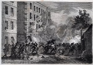 革命 1830年 - ポリテクニシャン、ルイ・ヴァノー（Vanneau）の死 作： Unknown artist