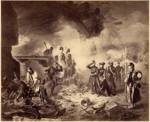 リソルジメント-ガエータの包囲、1860-1861。統一時代、イタリア、19世紀。マリーソフィー 作： Unknown