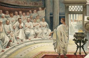 ローマの政治体制。元老院 作： Unknown artist
