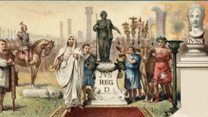ローマ時代の政治体制。Tribune de la plebe:Caius Sempronius Gracchus (Gaio (Caio) Sempronio Gracco) (前154-122)は、ローマの政治家(弟とともに「Les Gracques」と呼ばれた)で、植民地としてカルタゴに新しい都市(Junonia)を作った。lのクロモリトグラフィー 作： Unknown artist