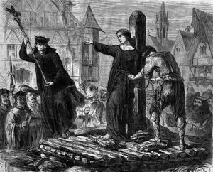 ローマの連載。Eugene de Mirecourt（1824-1887）の「Marion Delormeの告白」。魔女の嫌疑をかけられた司祭ウルバン・グランディエ（1590-1634）は、肉屋で焼かれる。彼は死ぬ前に処刑人に向かってこう言った。「一年以内に、私は君たち全員を教会に呼ぶ。